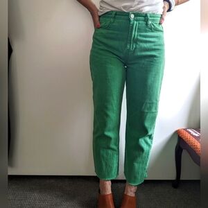 Blank NYC Baxter cropped green jeans size 27 EUC